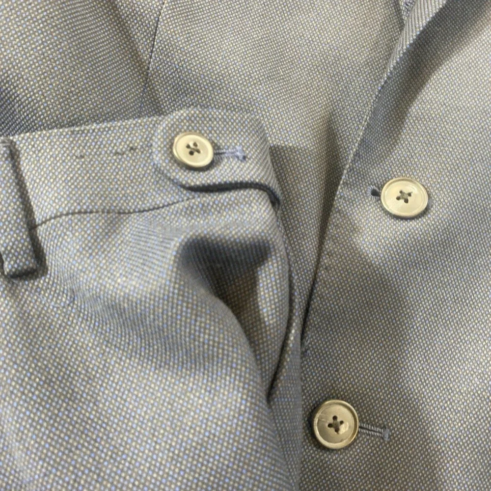 Joe by Joseph Abboud Organica Wool Blend Navy‎ Suit 42R 36W Pants Excellent